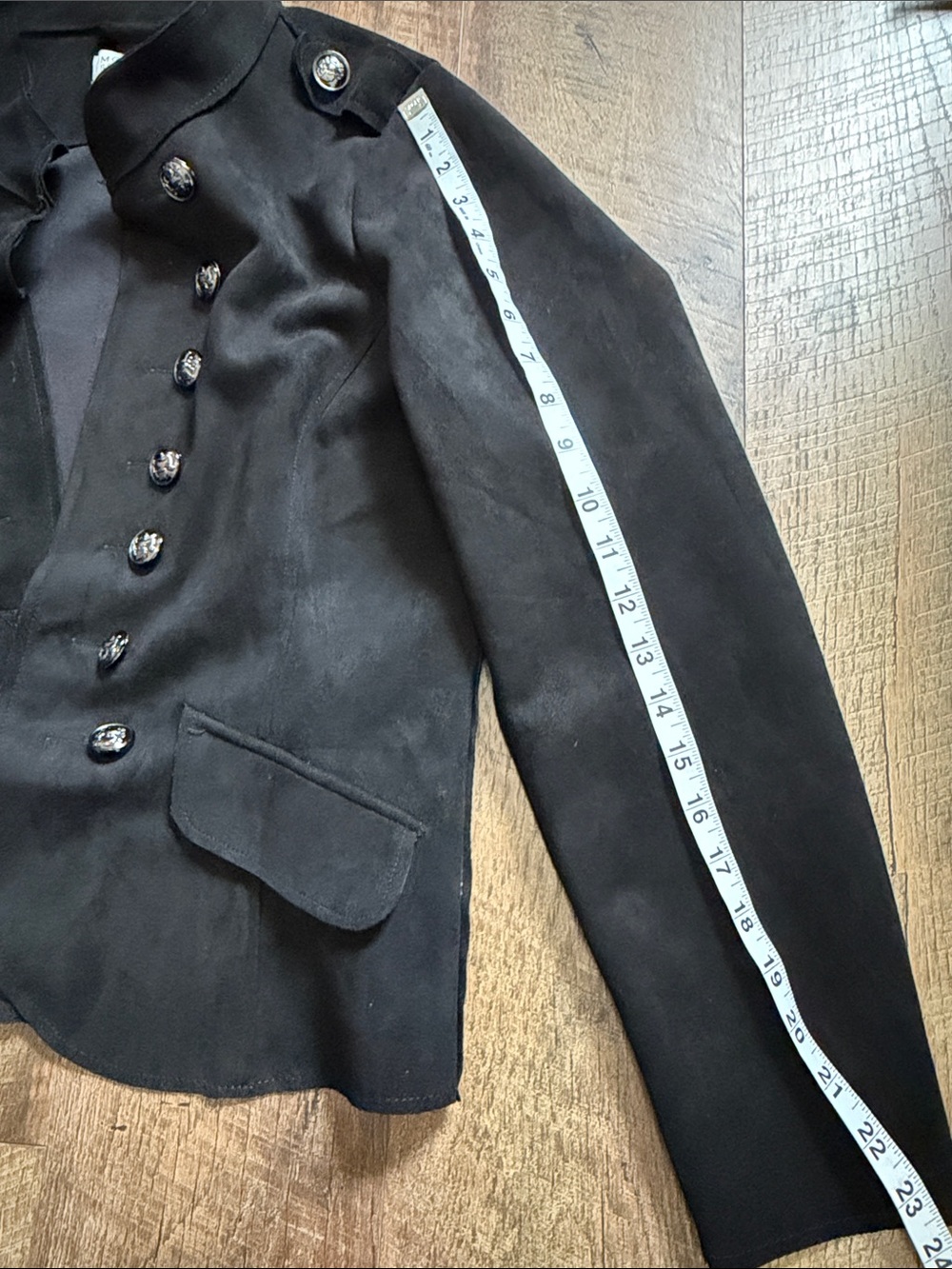 Molly Bracken Black Double-Breasted Military Jacket - Picture 11 of 12